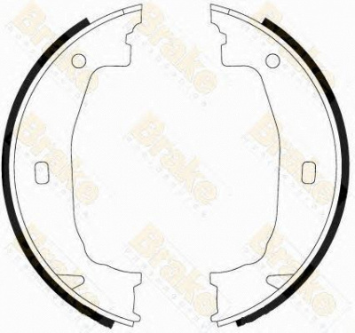 BRAKE ENGINEERING sh2555 -  Комплект тормозных колодок, стояночная тормозная система